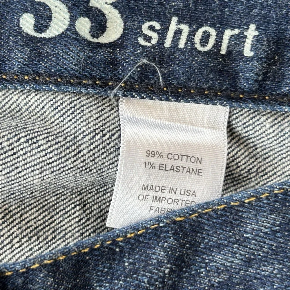 JCrew Jeans Womens 33S 36 X 31 Boot Cut Dark Wash‎ Stretch Denim USA Made